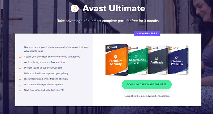 Avast 3 months free