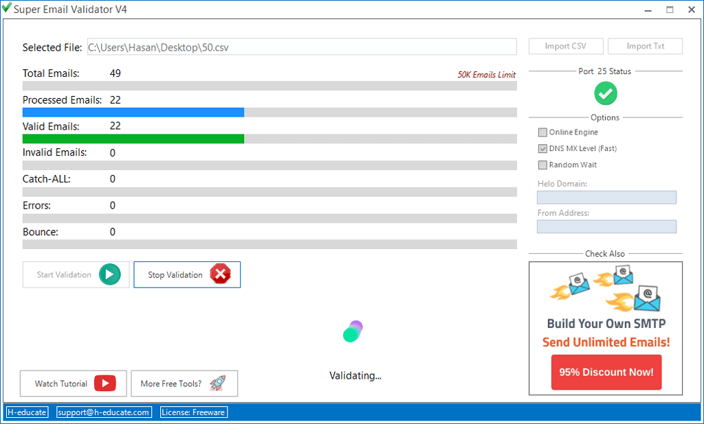 bulk email validator free bulk email validator free