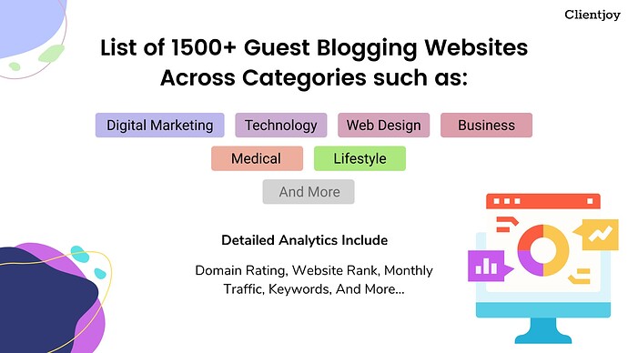 Guest Blogging site lista