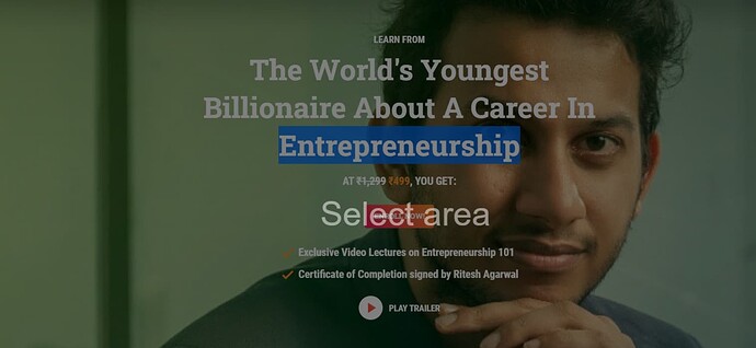 Entrepreneurship & Startup Course by Ritesh Agarwal - OYO Founder)
